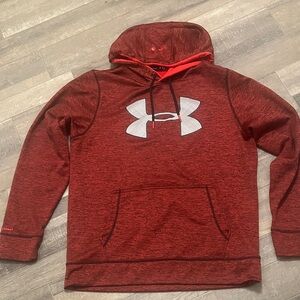 Under Armour Men's Maroon Hoodie with Logo